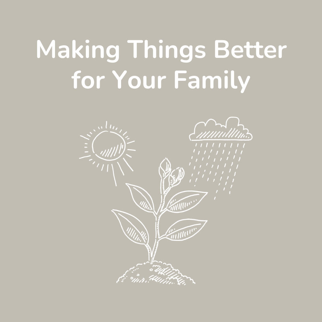 Parenting Survival Guide – Part 3: Making Things Better for Your Family